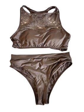 Body Glove Shiny Taupe Swim Top